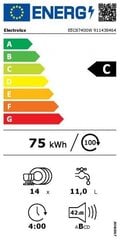 Electrolux EEC87400W cena un informācija | Trauku mazgājamās mašīnas | 220.lv