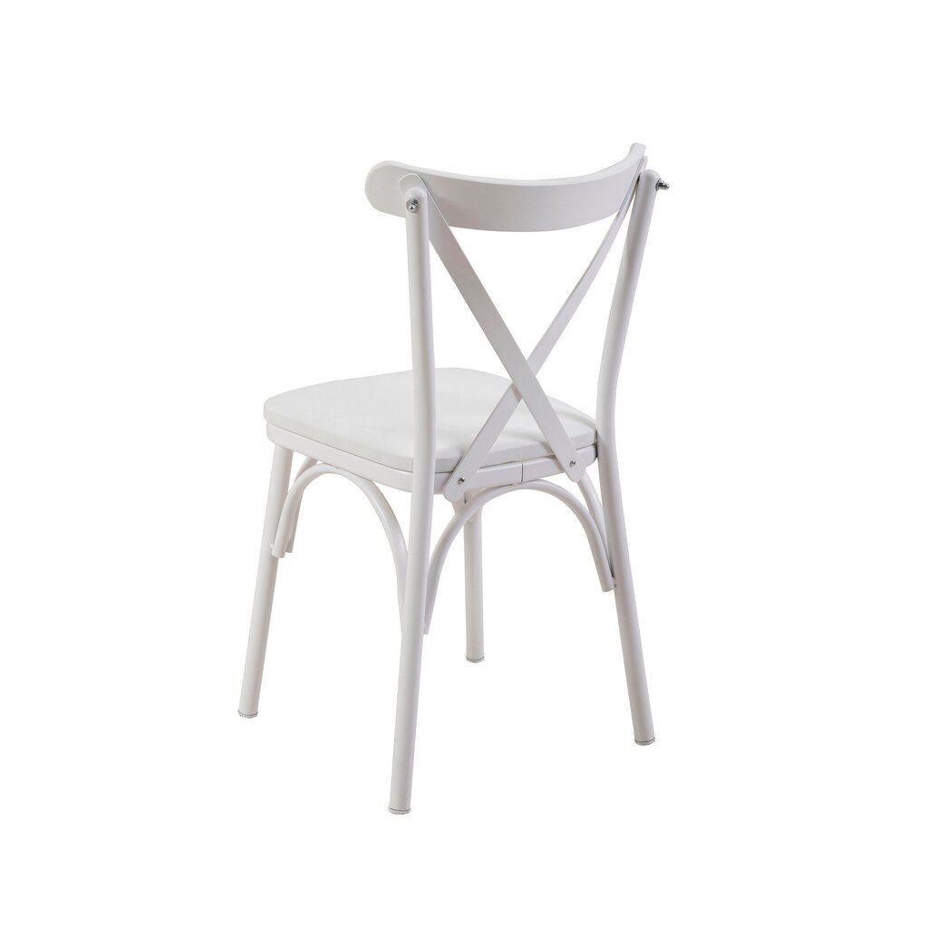 Krēsls Asir, 46x87x48cm, balts cena un informācija | Virtuves un ēdamistabas krēsli | 220.lv