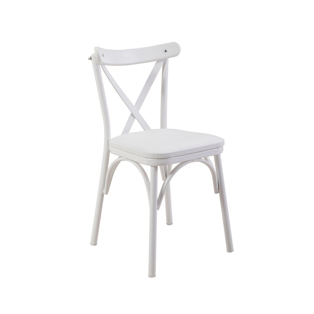 Krēsls Asir, 46x87x48cm, balts цена и информация | Virtuves un ēdamistabas krēsli | 220.lv