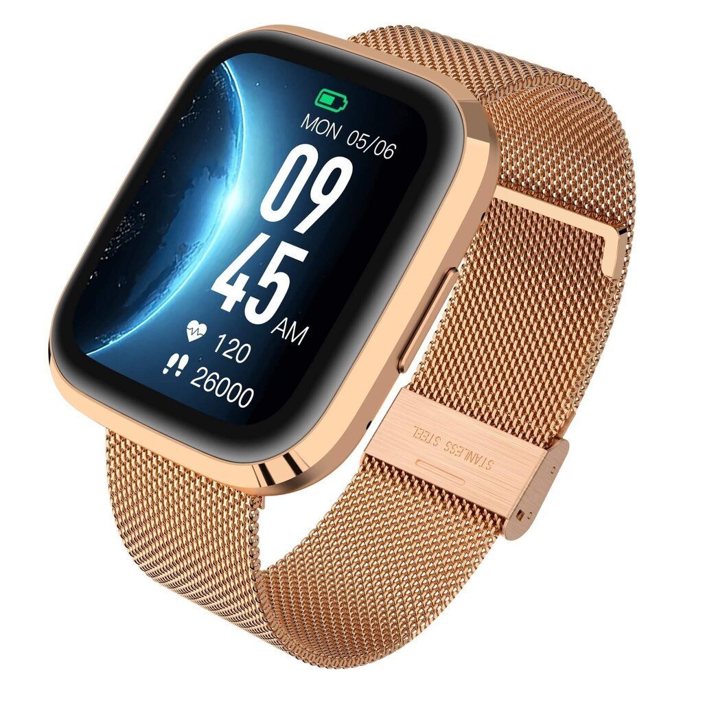 Garett GRC Style Gold Steel cena un informācija | Viedpulksteņi (smartwatch) | 220.lv