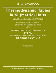 Thermodynamic Tables in SI (Metric) Units 3rd Revised edition цена и информация | Книги по социальным наукам | 220.lv