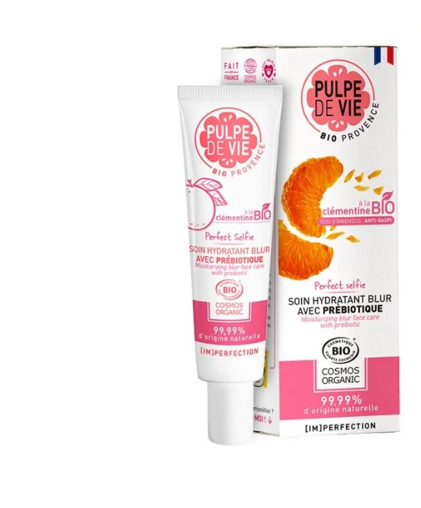 Ādu matējošais krēms ar klementīna ekstraktu Pulpe De Vie Perfect Selfie Blur, 40 ml cena un informācija | Sejas krēmi | 220.lv