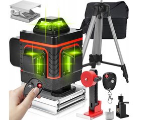 Линейный лазерный уровень 360° Lamex 25м цена и информация | Механические инструменты | 220.lv