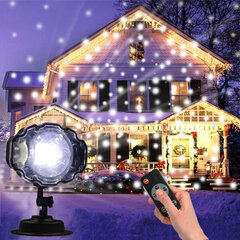 Влагозащитный лазерный проектор Снегопад IP65 / 7 Вт, белый цена и информация | Праздничные декорации | 220.lv