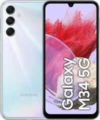 Samsung Galaxy M34 5G 6/128GB Prism Silver cena un informācija | Mobilie telefoni | 220.lv