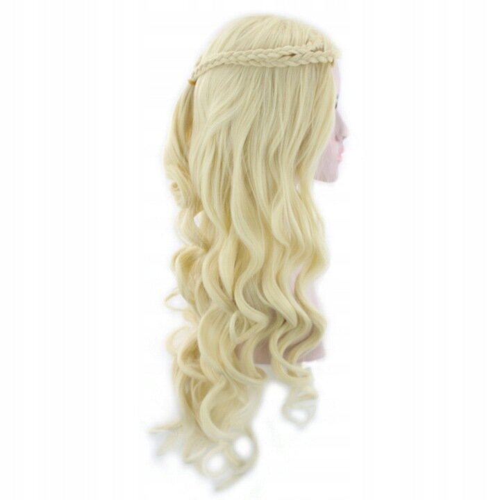 Princeses parūka, gari blondie mati cena un informācija | Matu aksesuāri | 220.lv