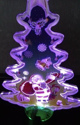 Ziemassvētku rotājums LED 15 cm cena un informācija | Ziemassvētku dekorācijas | 220.lv