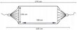 Šūpuļtīkls ar rāmi Korbi WZ6, 270x150 cm, zils/balts cena un informācija | Šūpuļtīkli | 220.lv