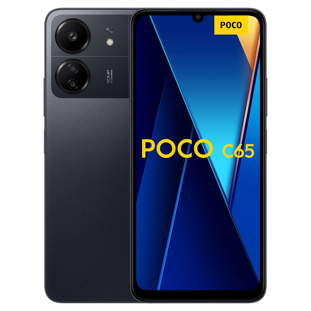 Xiaomi Poco C65 6/128GB MZB0FKVEU Black cena un informācija | Mobilie telefoni | 220.lv