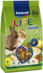 Корм для карликовых кроликов Vitakraft Life Dream, 600 г цена и информация | Корм для грызунов | 220.lv