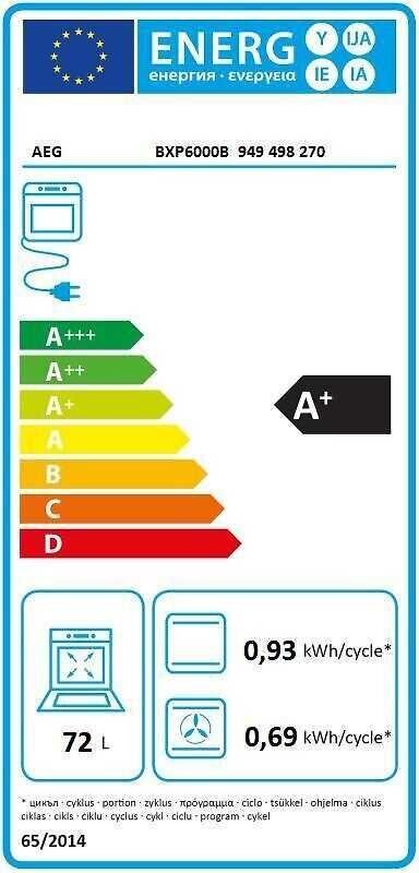 AEG BXP6000B SurroundCook 6000 cena un informācija | Cepeškrāsnis | 220.lv