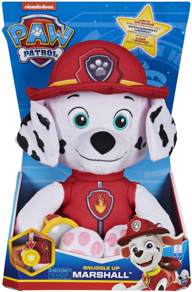 Runājošais talismans SpinMaster Paw Patrol, 29cm cena un informācija | Mīkstās (plīša) rotaļlietas | 220.lv