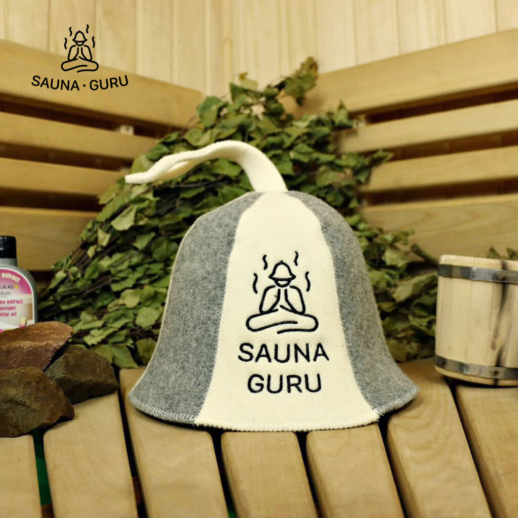 Pirts cepure Sauna Guru 100% vilna cena un informācija | Pirts lietas | 220.lv