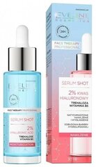 Mitrinošs serums Eveline Serum Shot 2% Hyaluronic Acid, 30ml цена и информация | Сыворотки для лица, масла | 220.lv