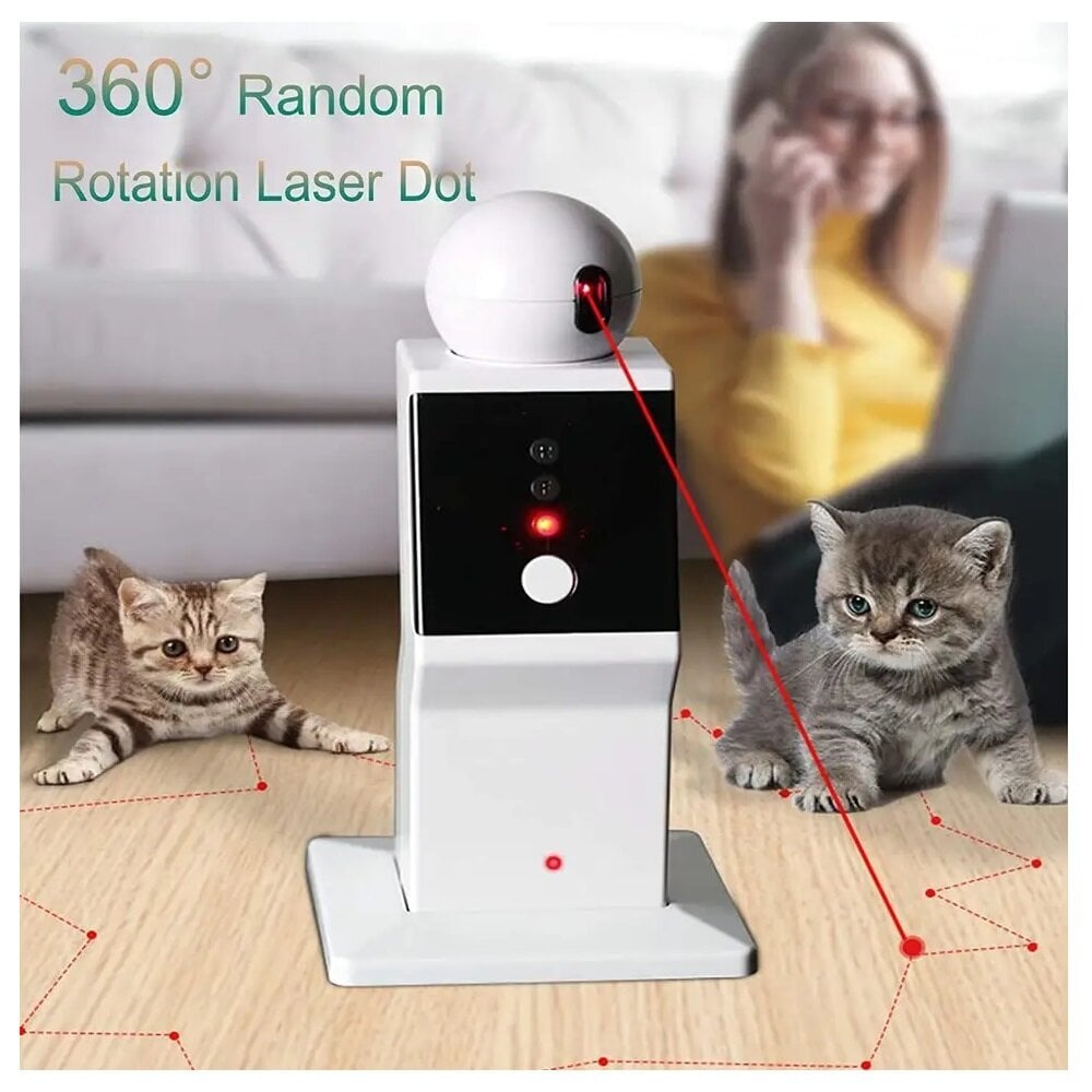 Автоматическая лазерная игрушка для кошек Laser (робот) цена | 220.lv