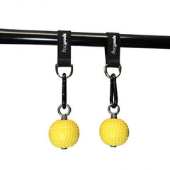 Rokturi Sportbay Cannonball Pull Up Balls, 7 cm, melns/dzeltens цена и информация | Другие товары для фитнеса | 220.lv