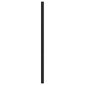Gultas galvgalis vidaXL, 107 cm, melns цена и информация | Gultas | 220.lv