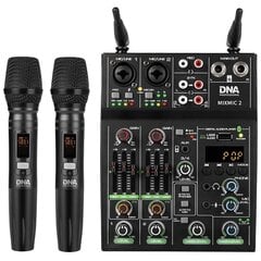 Аудиомикшер DNA MIXMIC 2 USB Bluetooth + комплект беспроводных микрофонов цена и информация | DJ пульты | 220.lv