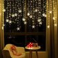 Ziemassvētku lampiņas ar 19 sniegpārslām un daudzām mazākām lampiņām, 4m, 96 LED, LIVMAN XY-016 cena un informācija | Ziemassvētku lampiņas, LED virtenes | 220.lv
