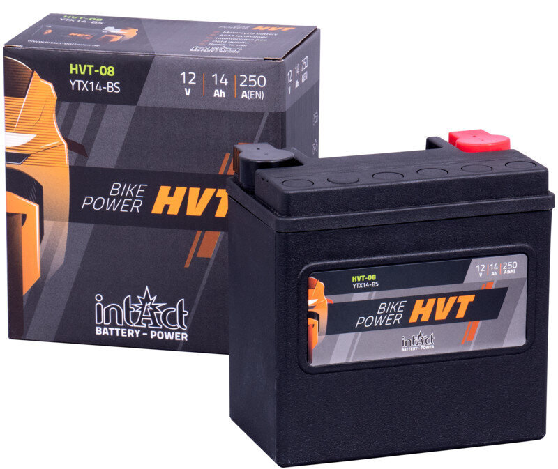 Akumulators motocikliem intAct Battery-Power HVT YTX14-BS 12V 14Ah c20 250A cena un informācija | Moto akumulatori | 220.lv