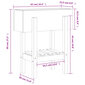 Dārza puķu kaste vidaXL, 62x30x69 cm, balts cena un informācija | Balkona kastes | 220.lv