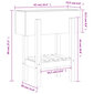 Dārza puķu kaste vidaXL, 62x30x69 cm, brūns цена и информация | Balkona kastes | 220.lv