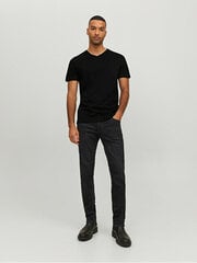 Мужская футболка JJEORGANIC Standard Fit 12156102 Черная цена и информация | Мужские футболки | 220.lv