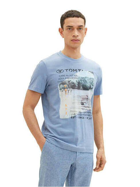Tom Tailor T-krekls vīriešiem 1035617.12364, zils цена и информация | Vīriešu T-krekli | 220.lv