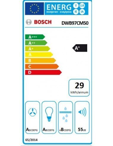 Bosch DWB97CM50 cena un informācija | Tvaika nosūcēji | 220.lv