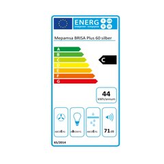 Традиционная вытяжка Mepamsa Brisa Plus 60X 60 cm 180 m³/h C Acero inoxidable цена и информация | Вытяжки на кухню | 220.lv