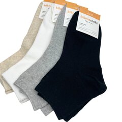 Zeķes sievietēm Kikiyasocks, dažādas krāsas, 4 pāri цена и информация | Женские носки | 220.lv