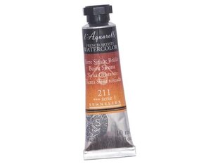 Akvareļkrāsa Sennelier l'Aquarelle 211 burnt sienna, 10 ml cena un informācija | Modelēšanas un zīmēšanas piederumi | 220.lv