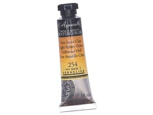 Akvareļkrāsa Sennelier l'Aquarelle 254 light yellow ochre, 10ml cena un informācija | Modelēšanas un zīmēšanas piederumi | 220.lv