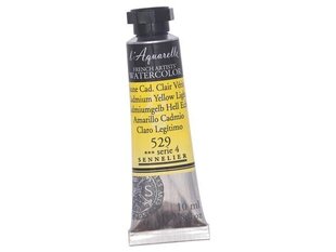 Akvareļkrāsa Sennelier l'Aquarelle 529 cadmium yellow light, 10ml цена и информация | Принадлежности для рисования, лепки | 220.lv