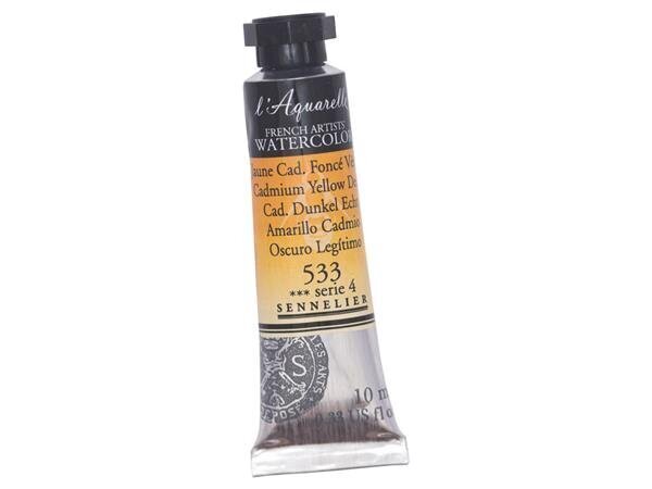 Akvareļkrāsa Sennelier l'Aquarelle 533 cadmium yellow deep, 10ml cena un informācija | Modelēšanas un zīmēšanas piederumi | 220.lv