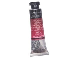 Akvareļkrāsa Sennelier l'Aquarelle 695 aliz crimson lake, 10ml cena un informācija | Modelēšanas un zīmēšanas piederumi | 220.lv