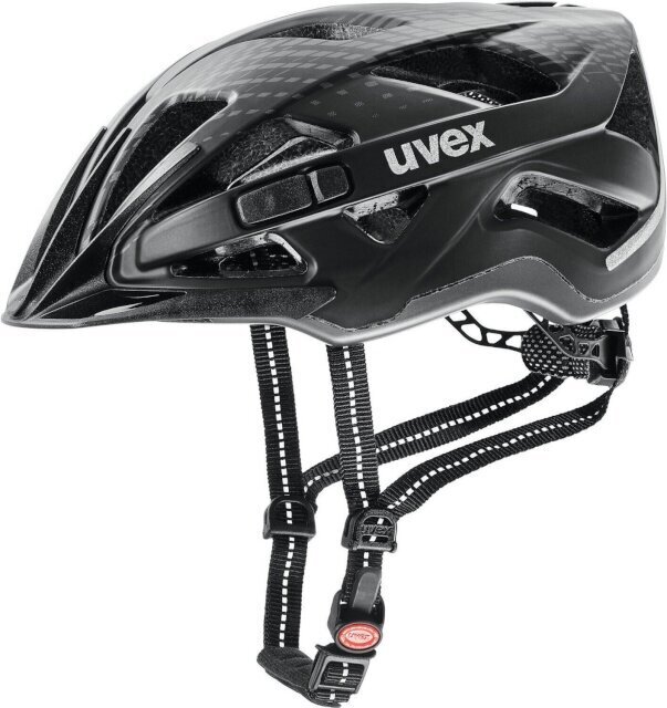 Velosipēdista ķivere Uvex Active, 52-57 cm, melna cena un informācija | Ķiveres | 220.lv