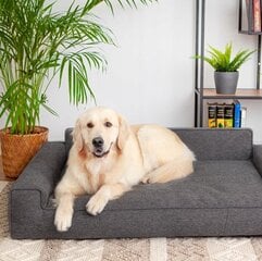 Guļvieta Doggy Glamour New Megan, XL/98x66 cm, melna cena un informācija | Suņu gultas, spilveni, būdas | 220.lv