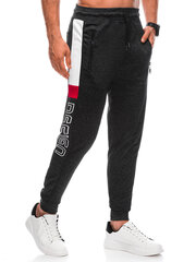 мужские спортивные штаны p1390 - темно-серые цена и информация | Мужская спортивная одежда | 220.lv