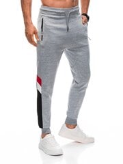 спортивные брюки мужские p1392 - серые цена и информация | Мужская спортивная одежда | 220.lv