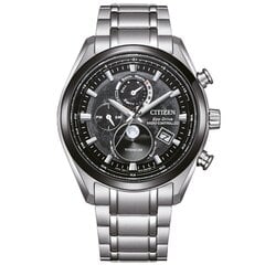 Мужские часы Citizen Eco-Drive Radio Controlled Tsukiyomi Moonphase Super Titanium BY1018-80E цена и информация | Мужские часы | 220.lv