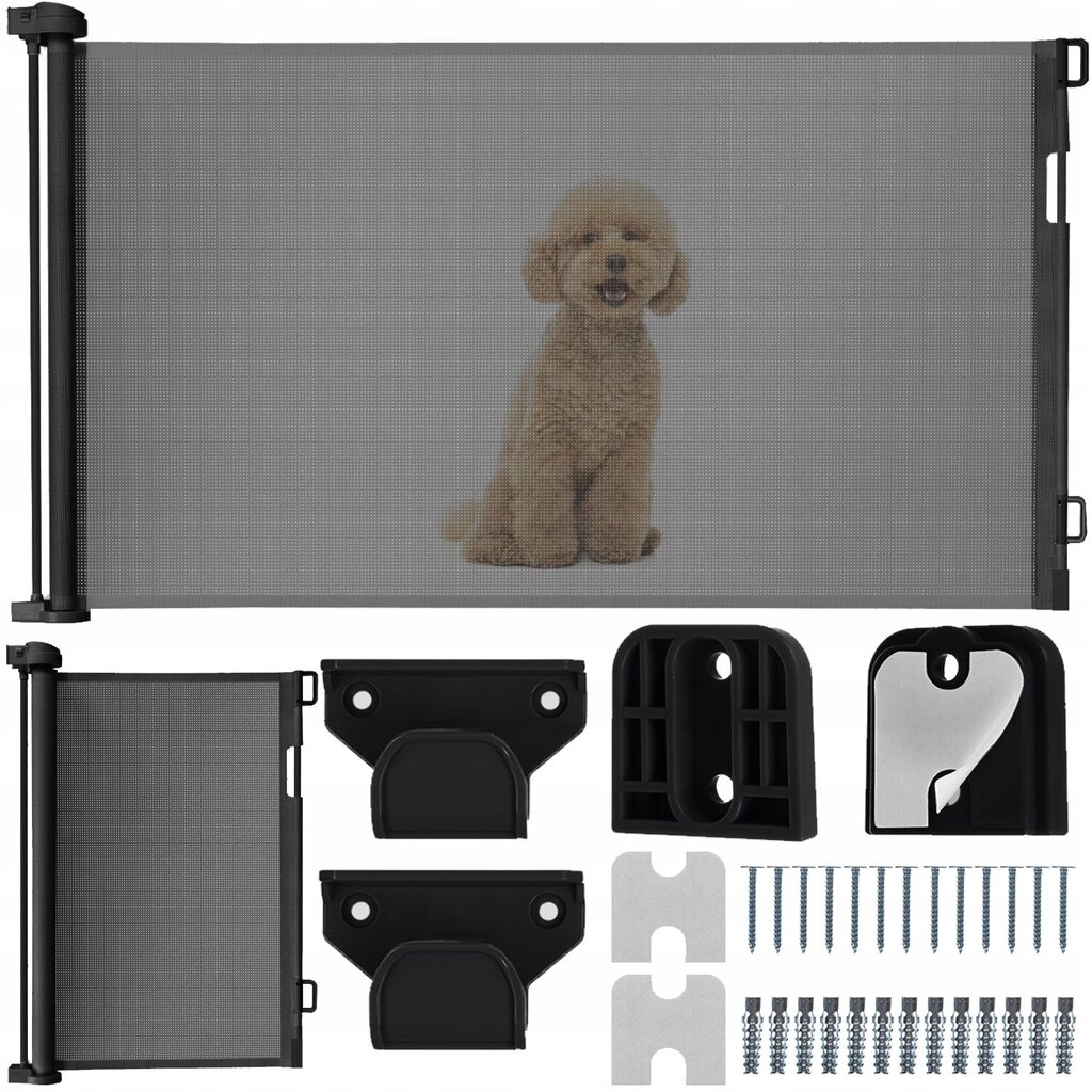 Aizsargsžogs suņiem Ruhhy, melns, 160x86 cm цена и информация | Suņu gultas, spilveni, būdas | 220.lv