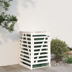 Atkritumu tvertnes nojume vidaXL, 84x90x128,5 cm, balts цена и информация | Уличные контейнеры, контейнеры для компоста | 220.lv