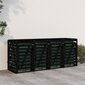 Atkritumu tvertnes nojume vidaXL, 318x91,5x128,5 cm, melns cena un informācija | Komposta kastes un āra konteineri | 220.lv