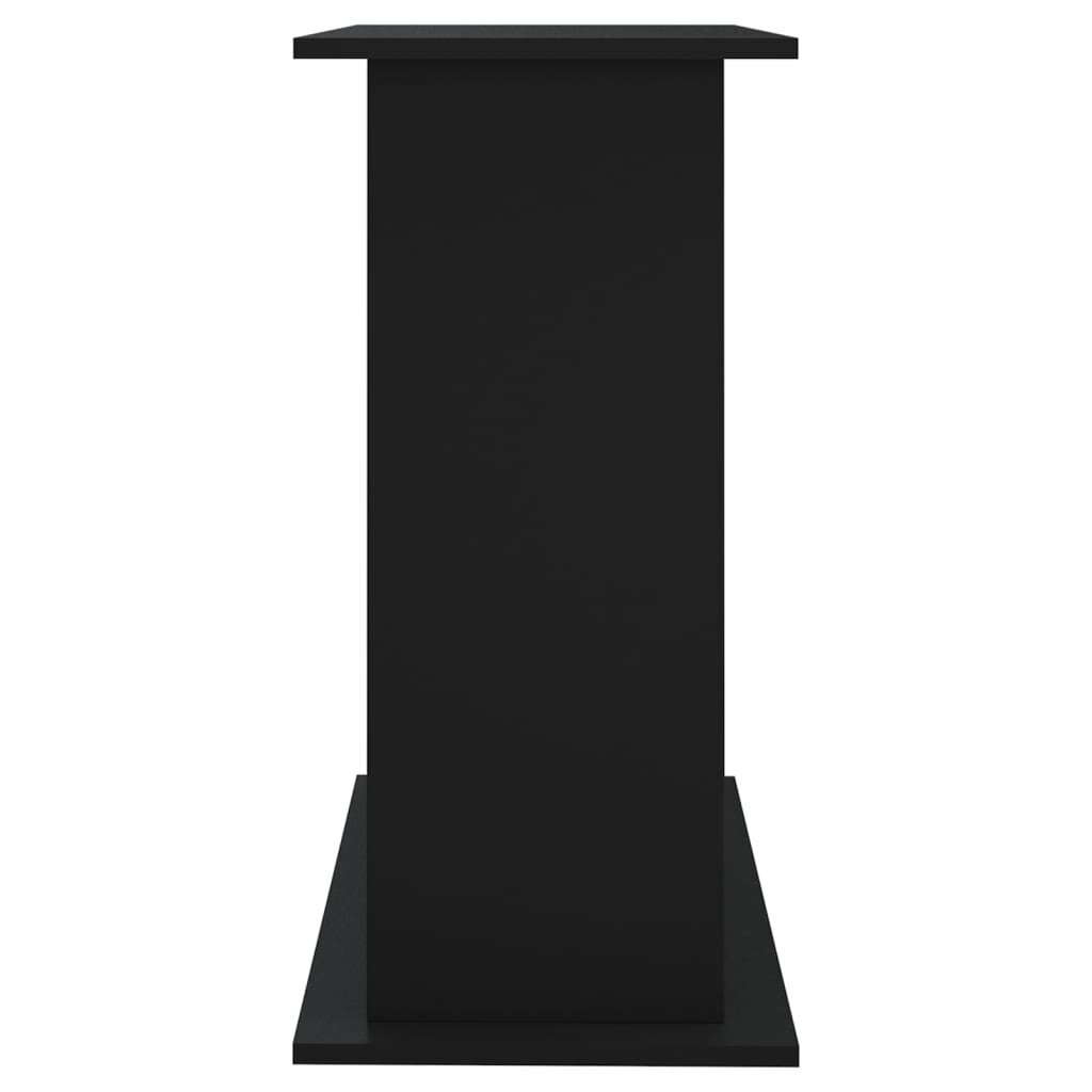 vidaXL akvārija statīvs, melns, 81x36x73 cm, inženierijas koks cena un informācija | Akvāriji un aprīkojums | 220.lv