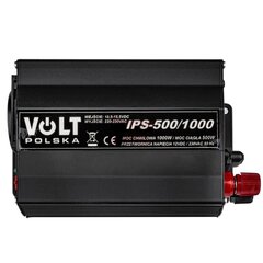 Inverteris Volt IPS-500/1000 12V/230V/1000W cena un informācija | Sprieguma pārveidotāji | 220.lv