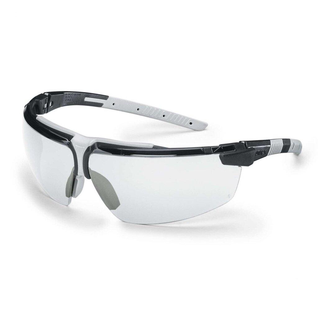 UVEX i-3 aizsargbrilles, gaišā lēca, Supravision Plus - HC/AF (no abām pusēm) pārklājums, melns/pelēks цена и информация | Galvas aizsargi | 220.lv