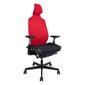 Spēļu krēsls RONIN melns/sarkans cena un informācija | Biroja krēsli | 220.lv