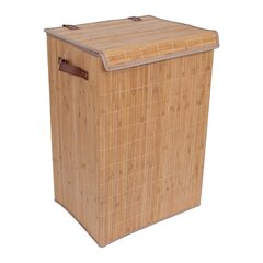 Veļas grozs MAX BAMBOO 40x30xH60cm, ar vāku цена и информация | Аксессуары для ванной комнаты | 220.lv