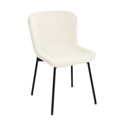Krēsls MANOLO balta bukle cena un informācija | Virtuves un ēdamistabas krēsli | 220.lv